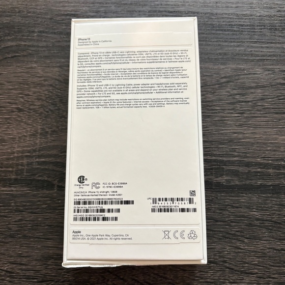 SOLD— iPhone 13 128G unlocked- midnight - Picture 5 of 5